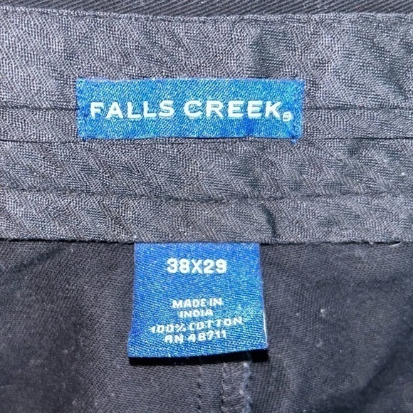 Falls Creek Slacks Straight Leg Easy Care Dress Pants Professional Bottoms 38x29 - Picture 6 of 8